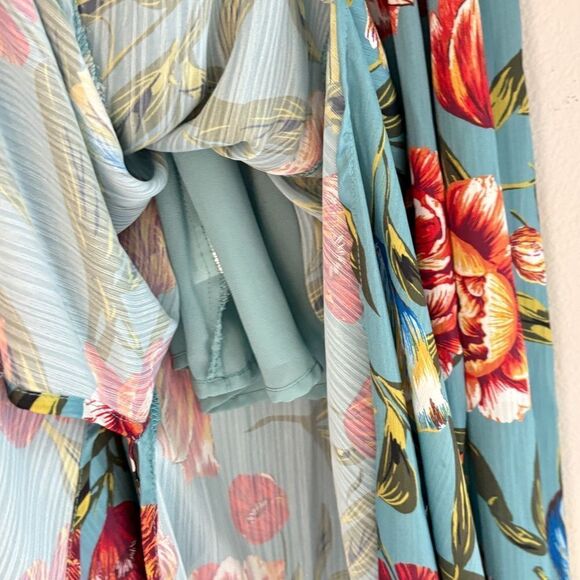 VICI Floral Print Long Sleeve Maxi Dress with belt as seen on Real Housewives XS - Picture 9 of 16